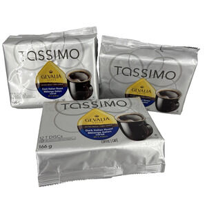 Gevalia Tassimo Dark Italian Roast Extra Bold Roast Coffee 12 T Discs 3 Packs